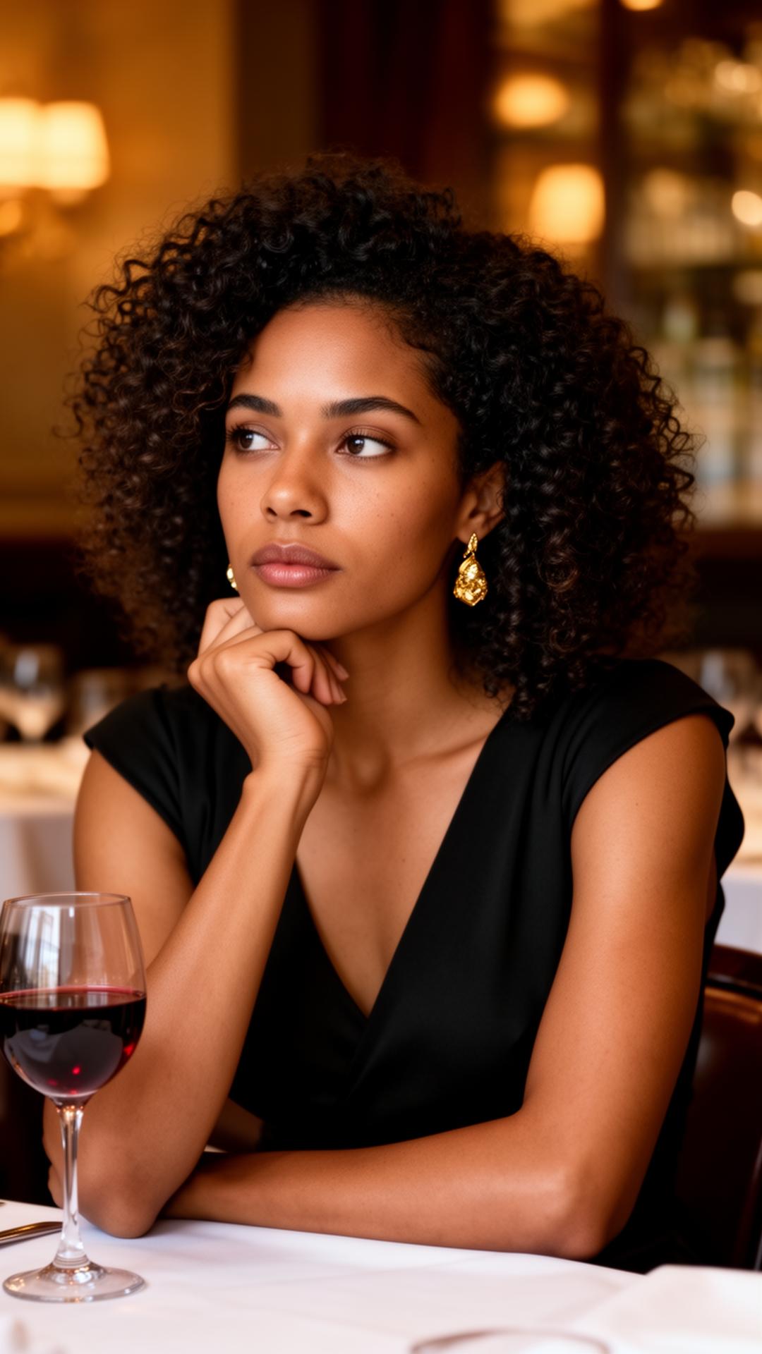 A thoughtful woman reflecting